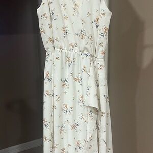 Everly Cream Floral Maxi Dress